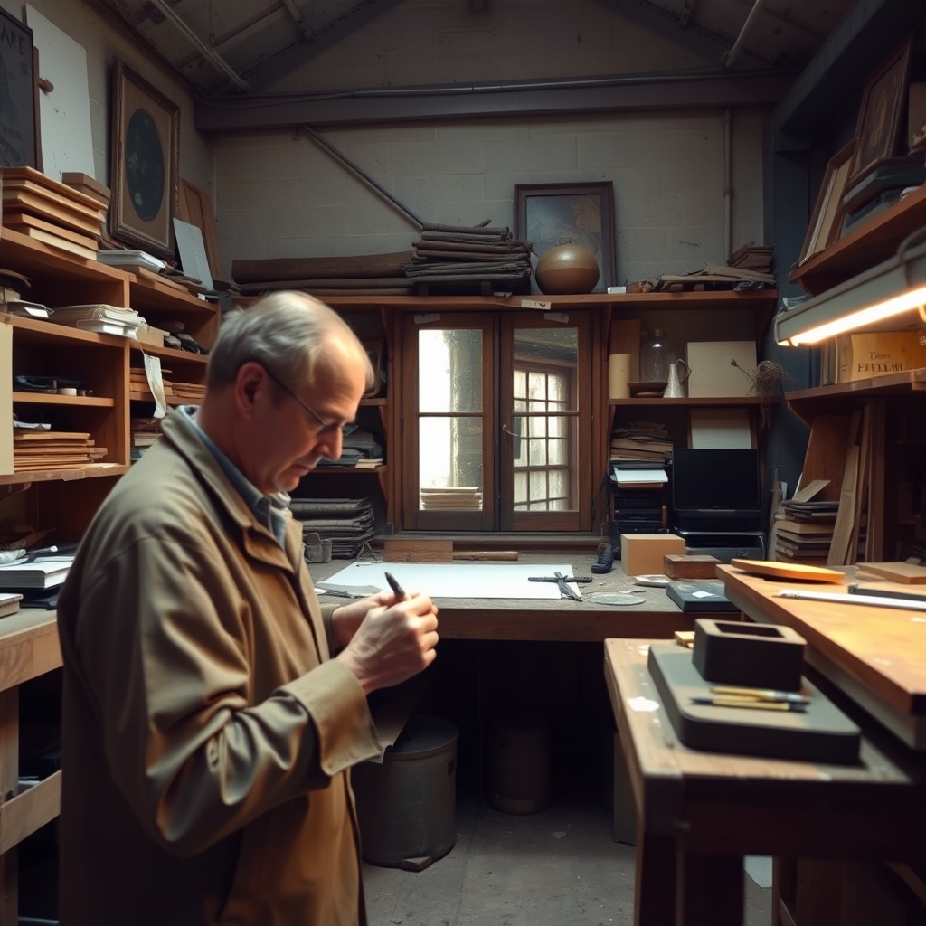 atelier de vitrail (illustration)